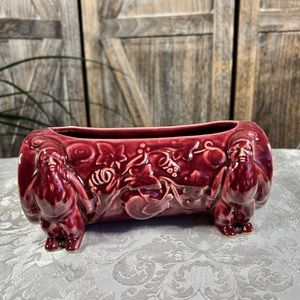 Gnome Log Planter Shawnee‎ Pottery